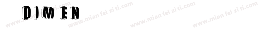 赫思DIM EN字体字体转换